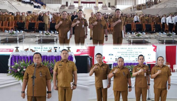 Bupati Robby Dondokambey Pimpin Apel dan Ibadah Awal Bulan Maret, Dan Ingatkan Hal Penting Ini Bagi ASN