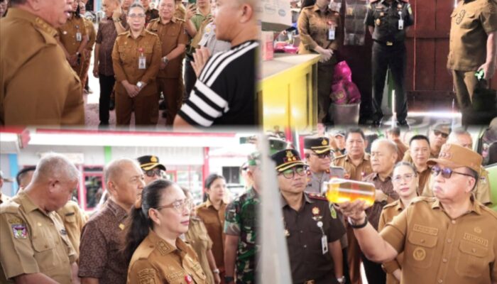 Jelang Lebaran, Bersama Forkopim, Bupati RD Dan Wabub VaSung Sidak Pasar Tondano