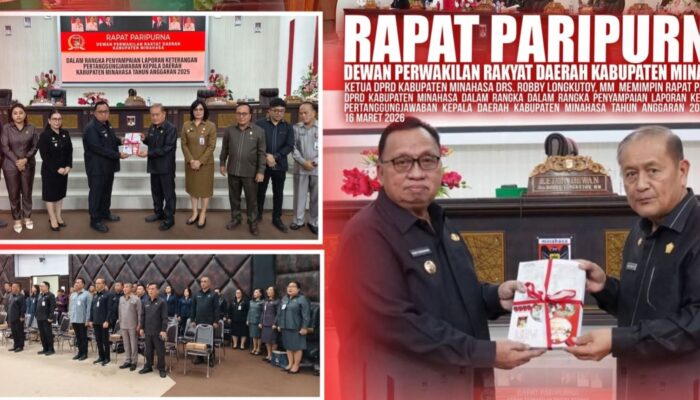 Dipimpin Ketua Robby Longkutoy, RD-Vasung Hadiri Rapat Paripurna Penyampaian LKPJ Tahun Anggaran 2025