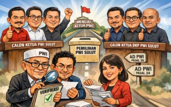 PWI Pusat Setujui 4 Calon Ketua dan 3 Calon Ketua DKP PWI Sulut