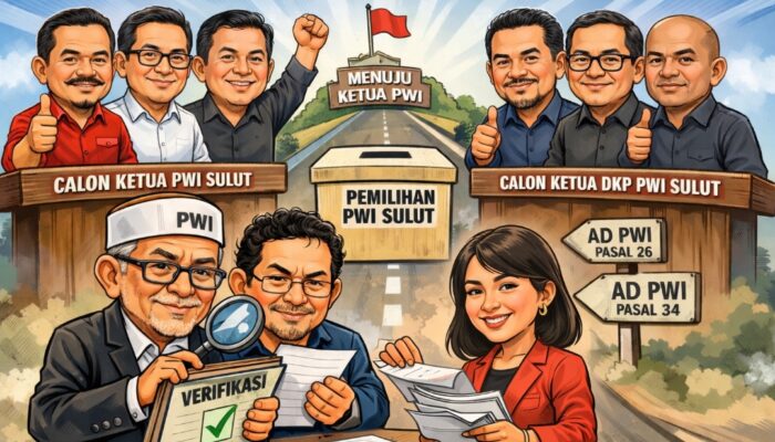 PWI Pusat Setujui 4 Calon Ketua dan 3 Calon Ketua DKP PWI Sulut