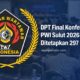 DPT Final Konferensi PWI Sulut 2026 Ditetapkan 297 Pemilih
