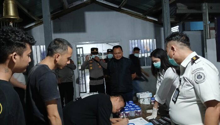 Gempur Halinar, Lapas Tondano Gandeng TNI-Polri Razia Hunian dan Tes Urine Serentak