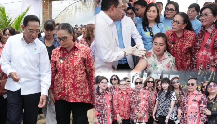 Sambut Wamenkes RI, Pada Acara Bakti Sosial, Wabub Vasung Apresiasi PPTM