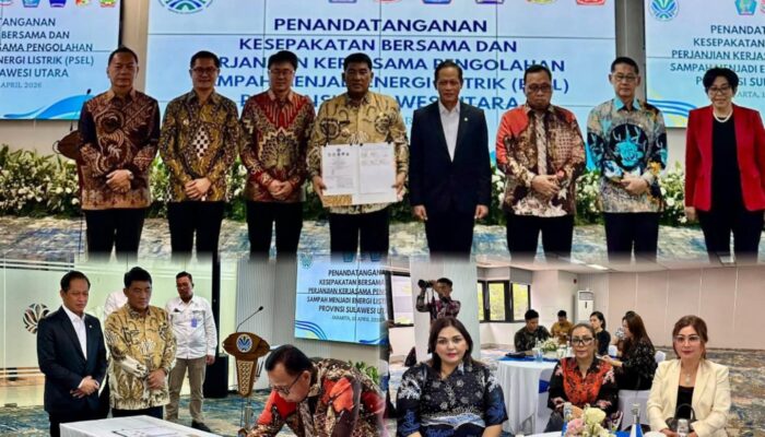Bupati Robby Dondokambey Hadiri Penandatanganan Kerja Sama PSEL di Jakarta