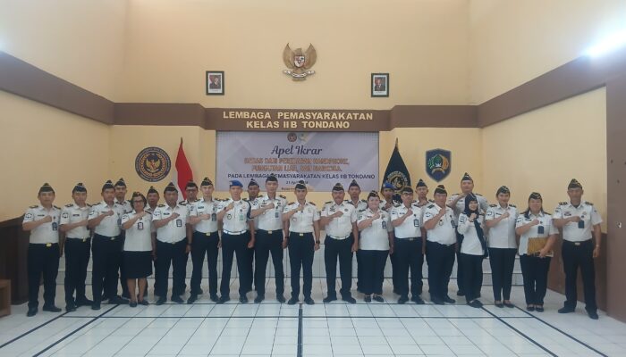 Mantap…, Komitmen Tanpa Kompromi, Lapas Tondano Ikrar Bersih dari HP Ilegal, Pungli, dan Narkoba