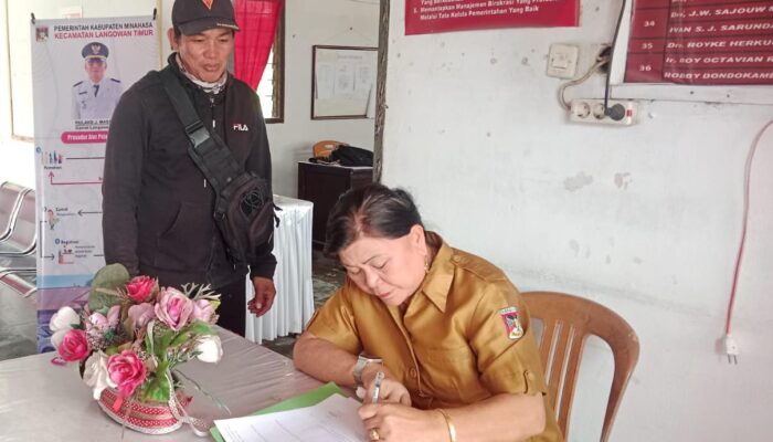 Hukum Tua Waleure Tatty Pangkey Konsisten Layani Warga, Kumtua Pangkey: Pelayanan Publik Harus Optimal