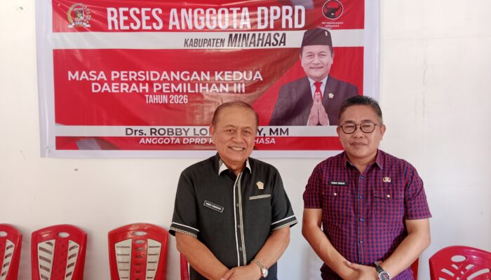 Pimpin Reses Masa Persidangan Kedua (Dapil) III tahun 2026 di Langowan, Robby Longkutoy Siap Antar Aspirasi di Gedung Manguni