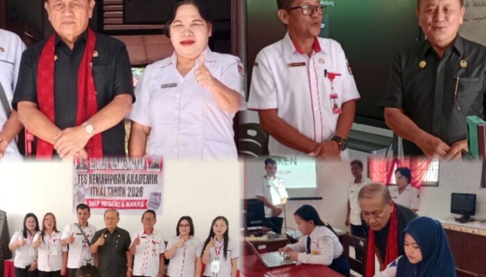 Ketua DPRD Robby Longkutoy Buka Token TKA 2026 di SMP N 2 Langowan dan Pantau Pelaksanaan TKA di SMP N 6 Kakas
