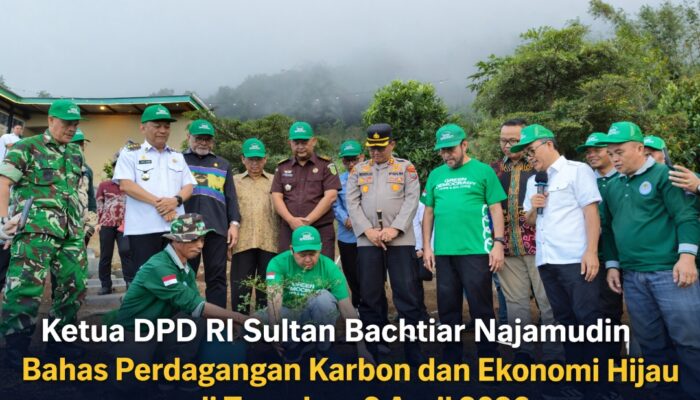 Di Kota Tomohon, Ketua DPD Sultan Bachtiar Bahas Perdagangan Karbon dan Dorong Promosi Potensi Ekonomi Daerah