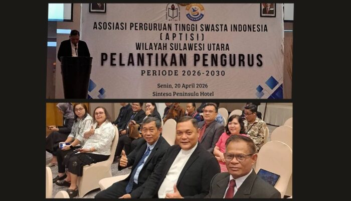 Pdt. Dr. Hendry C. M. Runtuwene Jabat Wakil Ketua APTISI Sulut Bidang Pendidikan Keagamaan Periode 2026–2030
