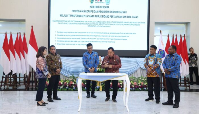 Komitmen Dukung program Pencegahan Korupsi, Bupati Robby Dondokambey Ikuti Rakor Bersama KPK-RI