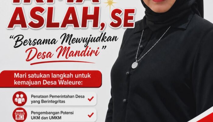 Irma Aslah, Majukan Diri Sebagai Calon Hukum Tua Waleure, Usung Desa Mandiri