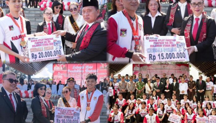 Momen Hardiknas 2026, RD-VASUNG Serahkan Bonus Atlit Peraih Medali PORPROV XII SULUT