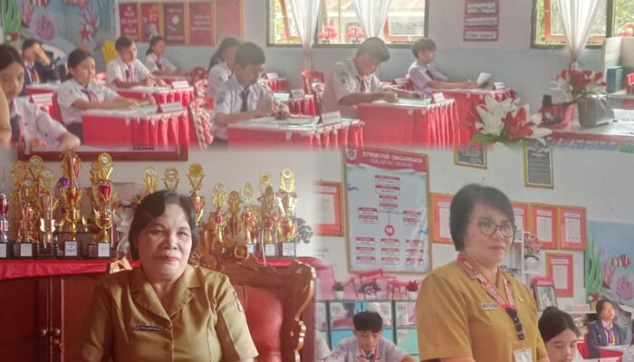 SMP Negeri 1 Langowan dan SMP Negeri 2 Langowan Ikuti Ujian Sumatif Akhir Jenjang Tahun 2026