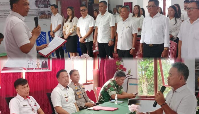 Camat Langowan Utara Resmi Lantik Panitia HUT RI ke-81 di Langowan Raya, Meldy Lumintang Jabat Ketua Panitia