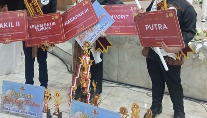 Siswa Kristen Berprestasi, SMP N 6 Langowan Raih Sejumlah Prestasi, Jeremi Soriton Juara 1 Putra Tingkat SMP