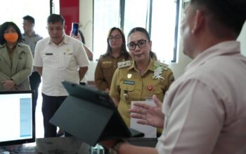 Pemkab Minahasa Optimalkan Tata Kelola Pendapatan, Wabup Vasung Tinjau Aplikasi SIKAMANG