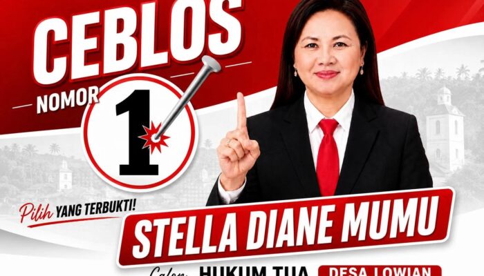 Stella Diane Mumu Calon Hukum Tua No. 1: Dari Keluarga Sederhana Bawa Visi Desa Maju dan Sejahtera untuk Desa Lowian
