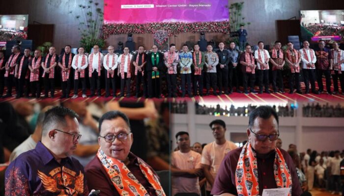 Bupati Robby Dondokambey Hadiri Ibadah Agung HAPSA PKB Sinode GMIM 2026