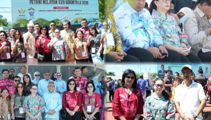 Wakil Bupati Vanda Sarundajang Hadiri Pembukaan Penas Petani Nelayan XVII di Gorontalo