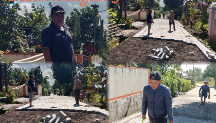 Masuk Skala Prioritas, Pemerintah Desa Noongan 3 Kerjakan Perbaikan Jalan Paving Tahap I Tahun 2026