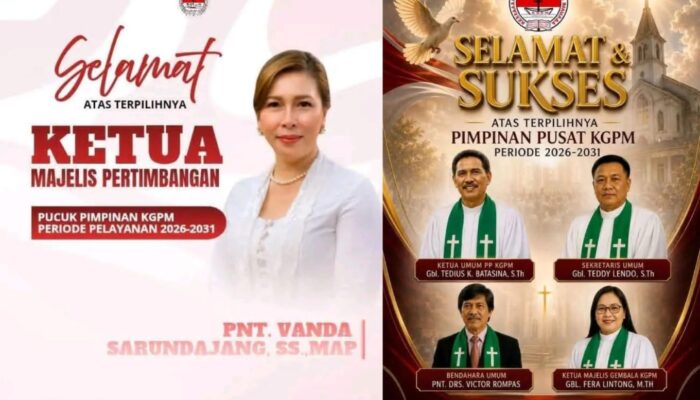 Sidang Raya ke-35 Kerapatan Gereja Protestan Minahasa Resmi Berakhir, Pnt Vanda Sarundajang Jabat Majelis Pertimbangan, Berikut Struktur Pimpinan KGPM