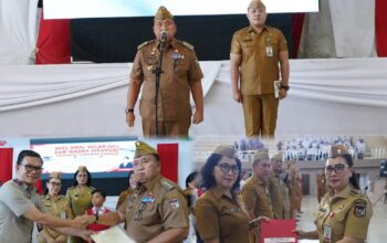 Bupati Minahasa dan Wakil Bupati Minahasa Ikuti Pengambilan Sumpah/Janji Pegawai Negeri Sipil dan Pelantikan Jabatan Fungsional Bagi ASN