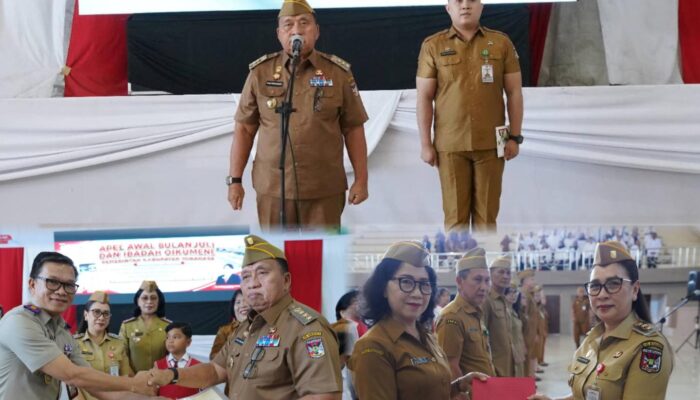 Bupati Minahasa dan Wakil Bupati Minahasa Ikuti Pengambilan Sumpah/Janji Pegawai Negeri Sipil dan Pelantikan Jabatan Fungsional Bagi ASN