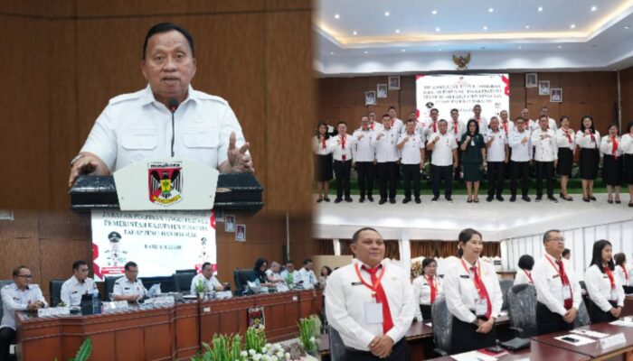 Bupati Robby Dondokambey dan Sekda Lynda Watania Hadiri Uji Kompetensi Teknis Tambahan JPT Pratama Minahasa
