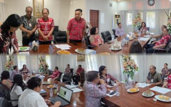 Sekda Minahasa L Watania Pimpin Audiensi Percepatan Strategi Sanitasi Kabupaten