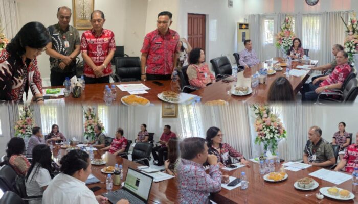 Sekda Minahasa L Watania Pimpin Audiensi Percepatan Strategi Sanitasi Kabupaten