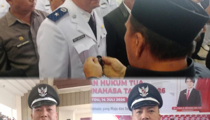 Rovi Octavian Kumolontang Resmi Dilantik Bupati Minahasa Sebagai Hukum Tua Desa Walewangko