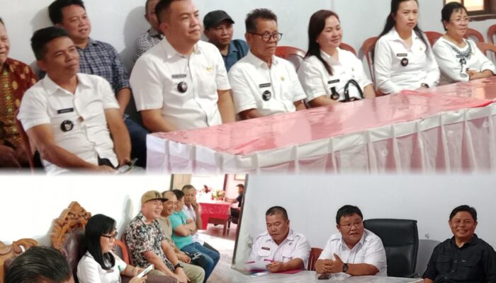 8 Hukum Tua di Langowan Barat Resmi Serah Terima Jabatan di Kantor Camat