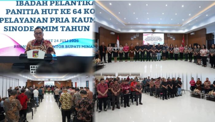 Bupati Minahasa RD Lantik Panitia HUT ke-64 P/KB Sinode GMIM: Momentum Perkuat Peran Kaum Bapa