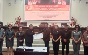 DPRD Minahasa Gelar Paripurna Bahas Pertanggungjawaban APBD 2025 dan Raperda PDAM Rano Manguni