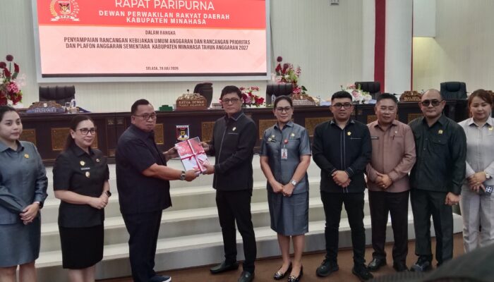Rapat Paripurna: Pemkab Minahasa Sampaikan Rancangan KUA-PPAS 2027, Fokus Perkuat Sektor Pariwisata