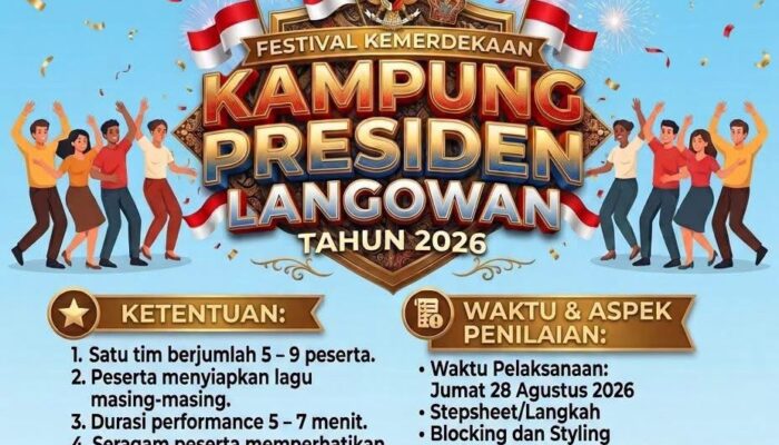 Ramaikan Lomba Line Dance Pelajar Se-Minahasa di Festival Kemerdekaan Kampung Presiden Langowan 2026