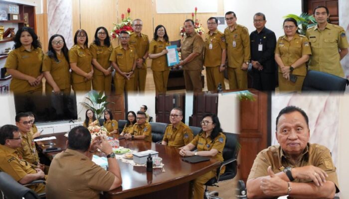 Bupati Minahasa Robby Dondokambey, Terima Tim Inspektorat Sulut, Perkuat Koordinasi Pengawasan