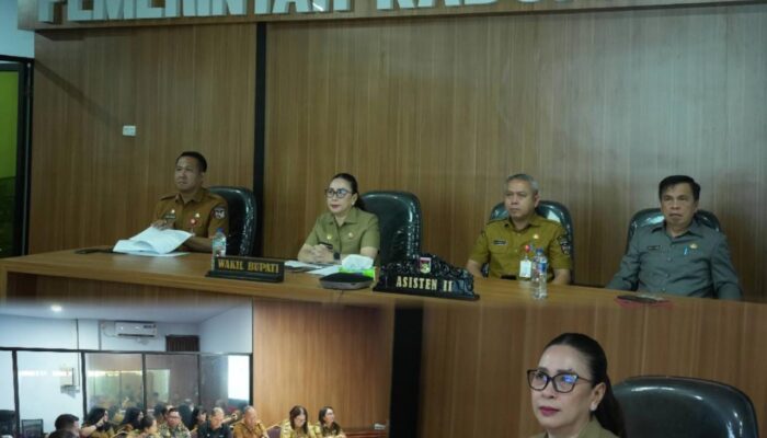 Wabup Vanda Sarundajang Ikut Rakor Pengendalian Inflasi dan Bedah Rumah Bersama Kemendagri