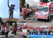 PAWAI CARNAVAL TK DAN PAWAI PEMBANGUNAN MERIAHKAN FESTIVAL KEMERDEKAAN DI LANGOWAN RAYA, HADIRKAN JURI TIFF TOMOHON