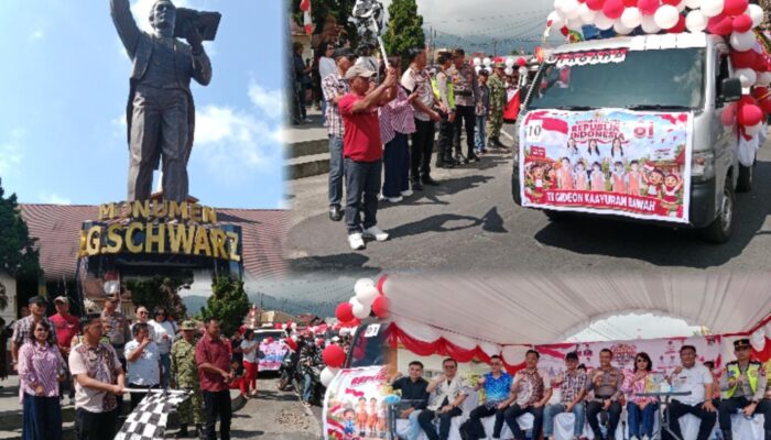 PAWAI CARNAVAL TK DAN PAWAI PEMBANGUNAN MERIAHKAN FESTIVAL KEMERDEKAAN DI LANGOWAN RAYA, HADIRKAN JURI TIFF TOMOHON