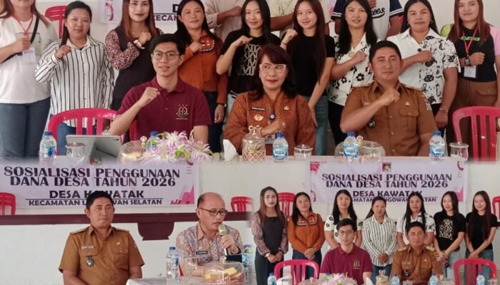 Hadirkan Narasumber Berkompeten, Perangkat Desa Kawatak Ikuti Sosialisasi Penggunaan Dana Desa 2026