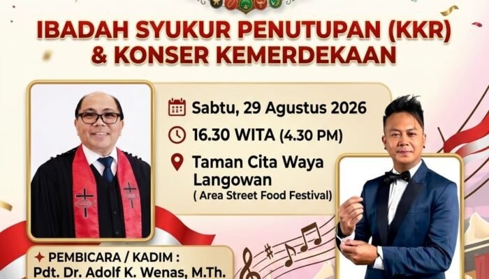 Esok, Festival Kemerdekaan Kampung Presiden Langowan 2026 Ditutup dengan Ibadah Syukur dan Konser Kemerdekaan