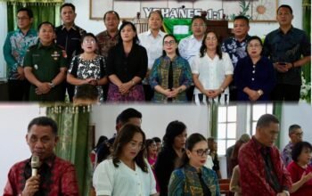 Wakil Bupati Vanda Sarundajang Ajak Jemaat KGPM Eben Haezer Pinabetengan Perkuat Iman dan Jaga Lingkungan