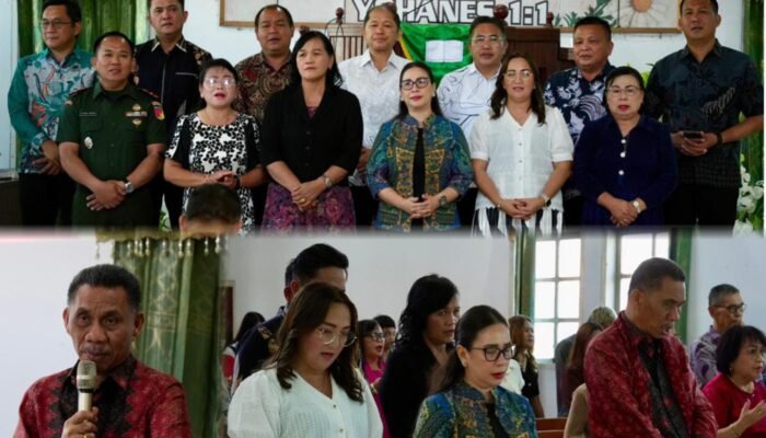 Wakil Bupati Vanda Sarundajang Ajak Jemaat KGPM Eben Haezer Pinabetengan Perkuat Iman dan Jaga Lingkungan