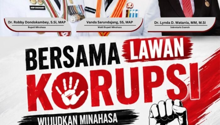 Gerakan Antikorupsi: Bupati Robby Dondokambey – Wabub Vanda Sarundajang Tegaskan Komitmen Wujudkan Pemkab Minahasa Bersih dan Akuntabel