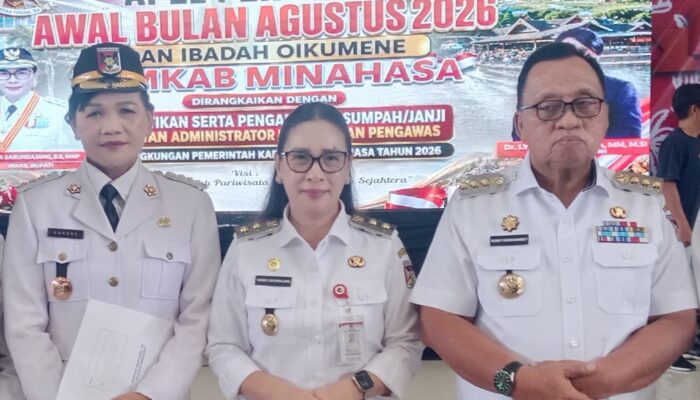 Anneke Rantung Resmi Jabat Camat Tompaso Barat, Dilantik Bersama 114 Pejabat Lainnya