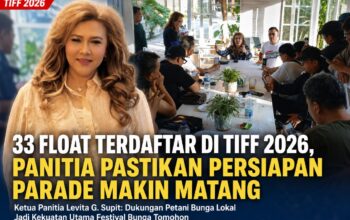Levita Supit: Float TIFF 2026 Tembus 33, Bunga Petani Tomohon Siap Dipakai