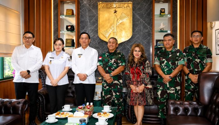Didampingi Wawali dan Ketua Panitia, Wali Kota Caroll Audiensi dengan Pangdam XIII/Merdeka, Bahas Dukungan TIFF 2026